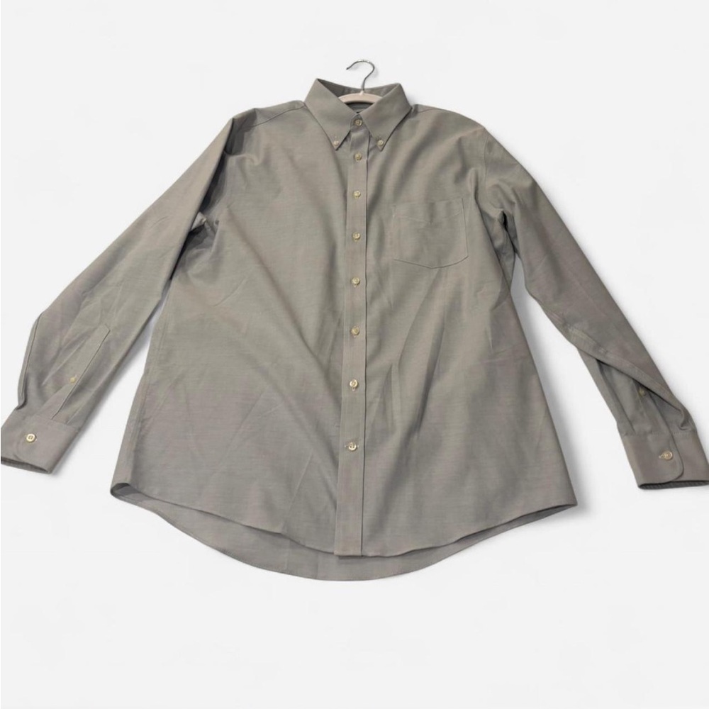 Stafford Men's Light Blue Button-Up Shirt